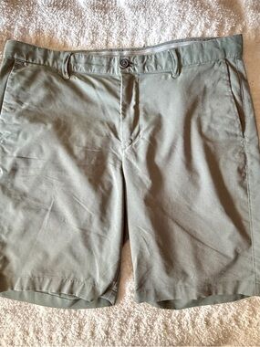 Tommy Bahama Olive Green Flat Front Chino Shorts